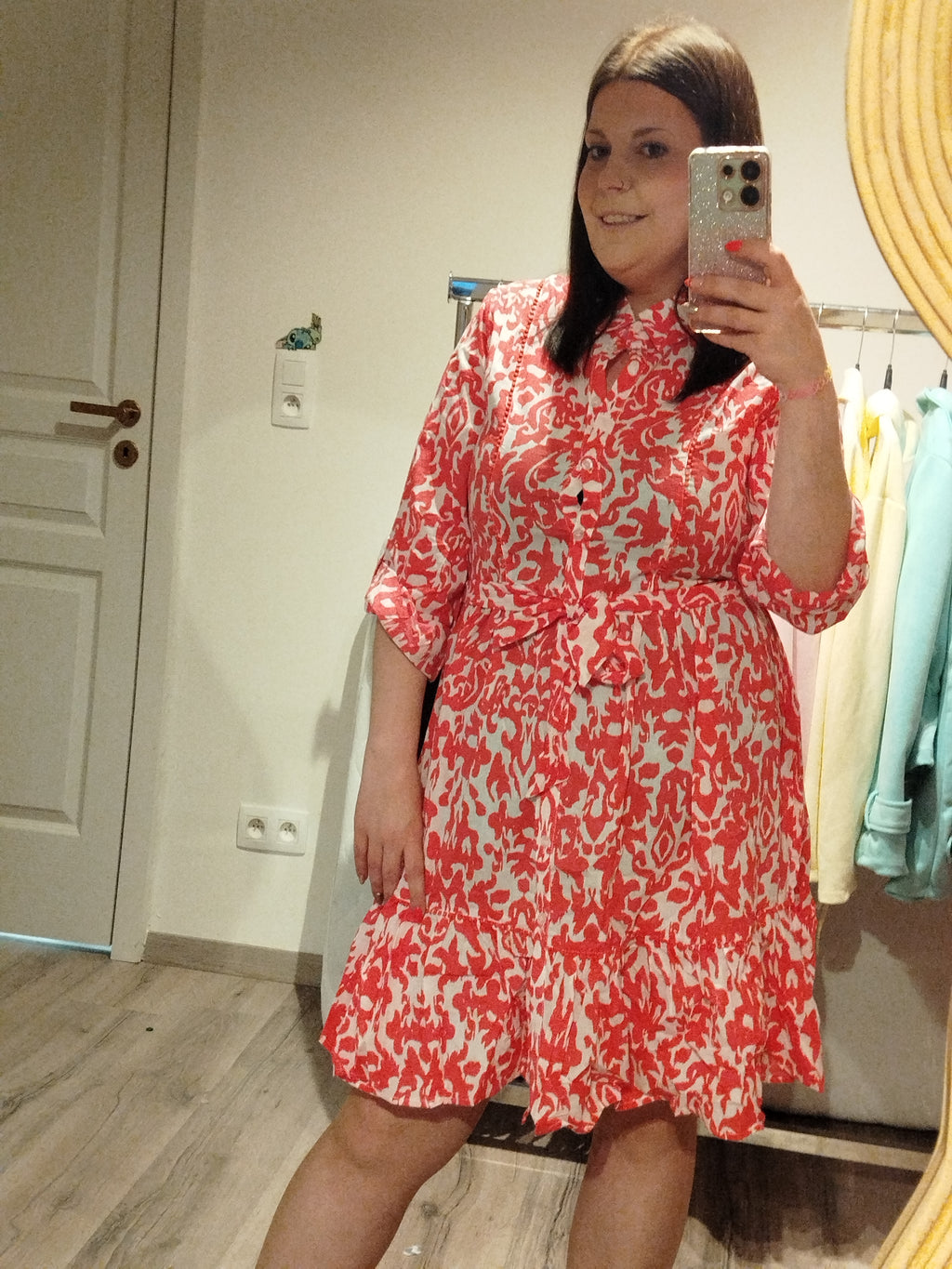 Robe imprimé rose " féminité et fraicheur "