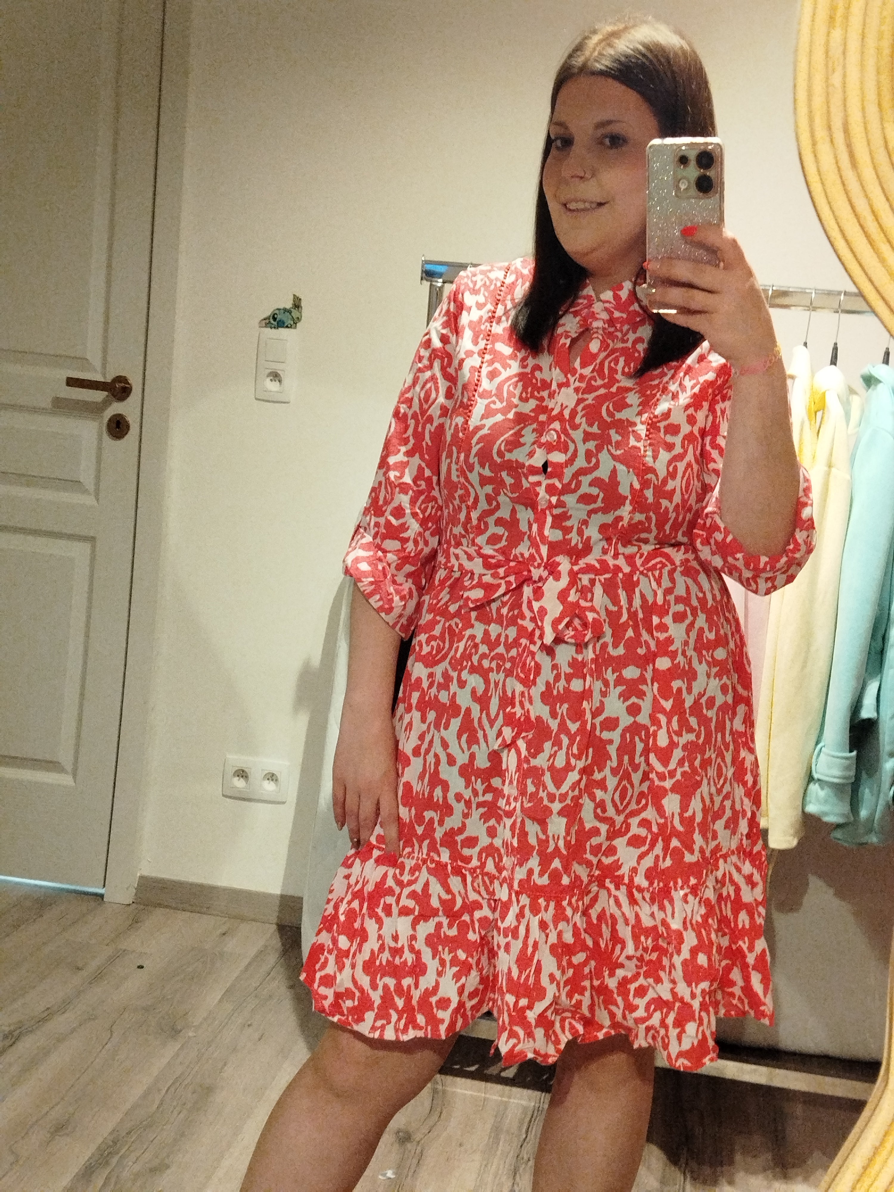 Robe imprimé rose " féminité et fraicheur "