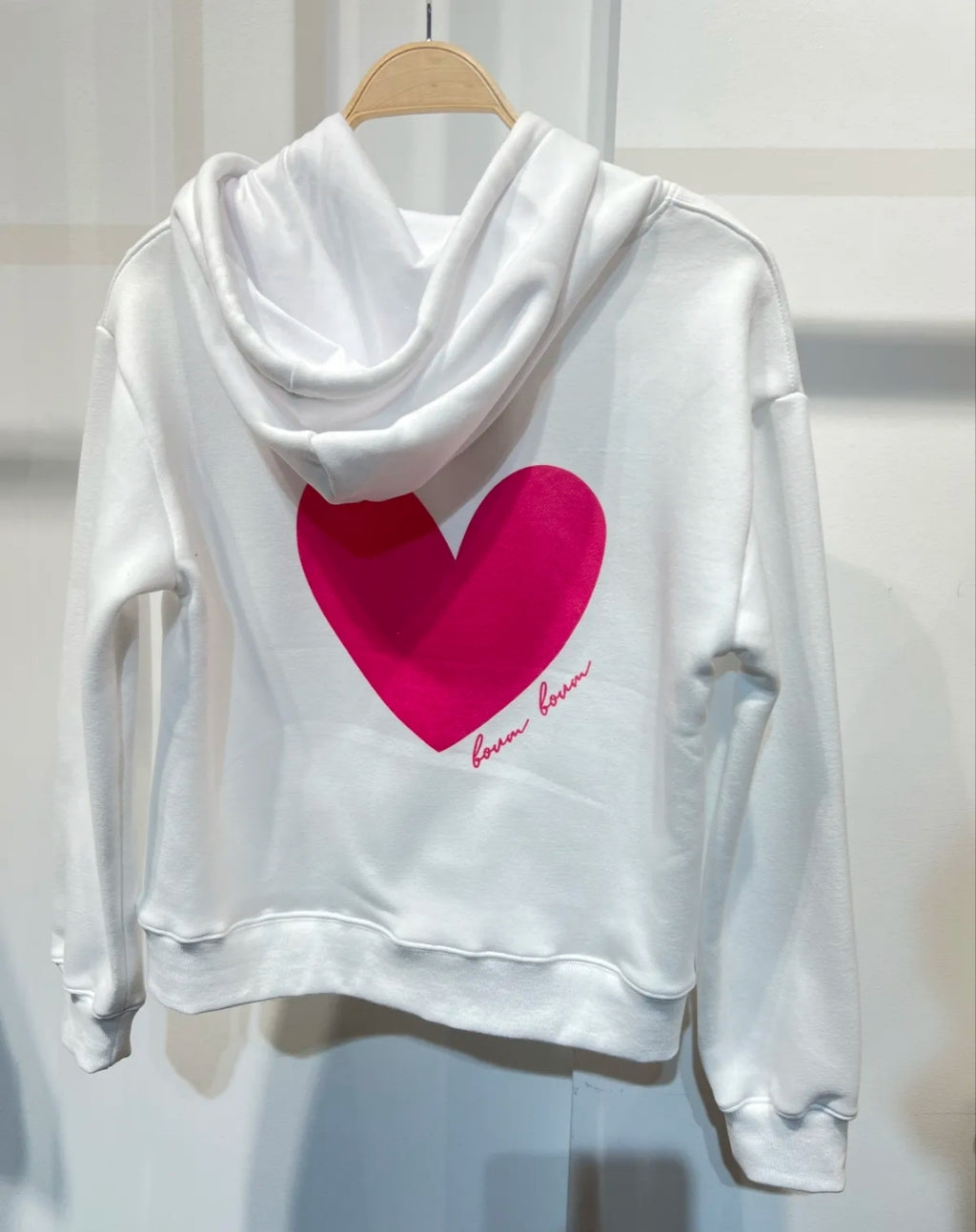Sweat capuche coeur