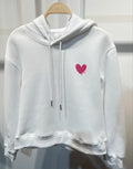 Sweat capuche coeur