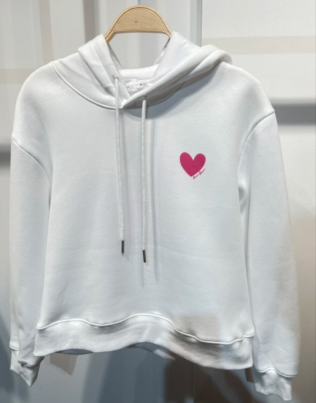 Sweat capuche coeur