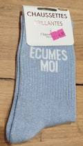 Chaussette " écumes moi "