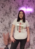 T-shirt blanc imprimé