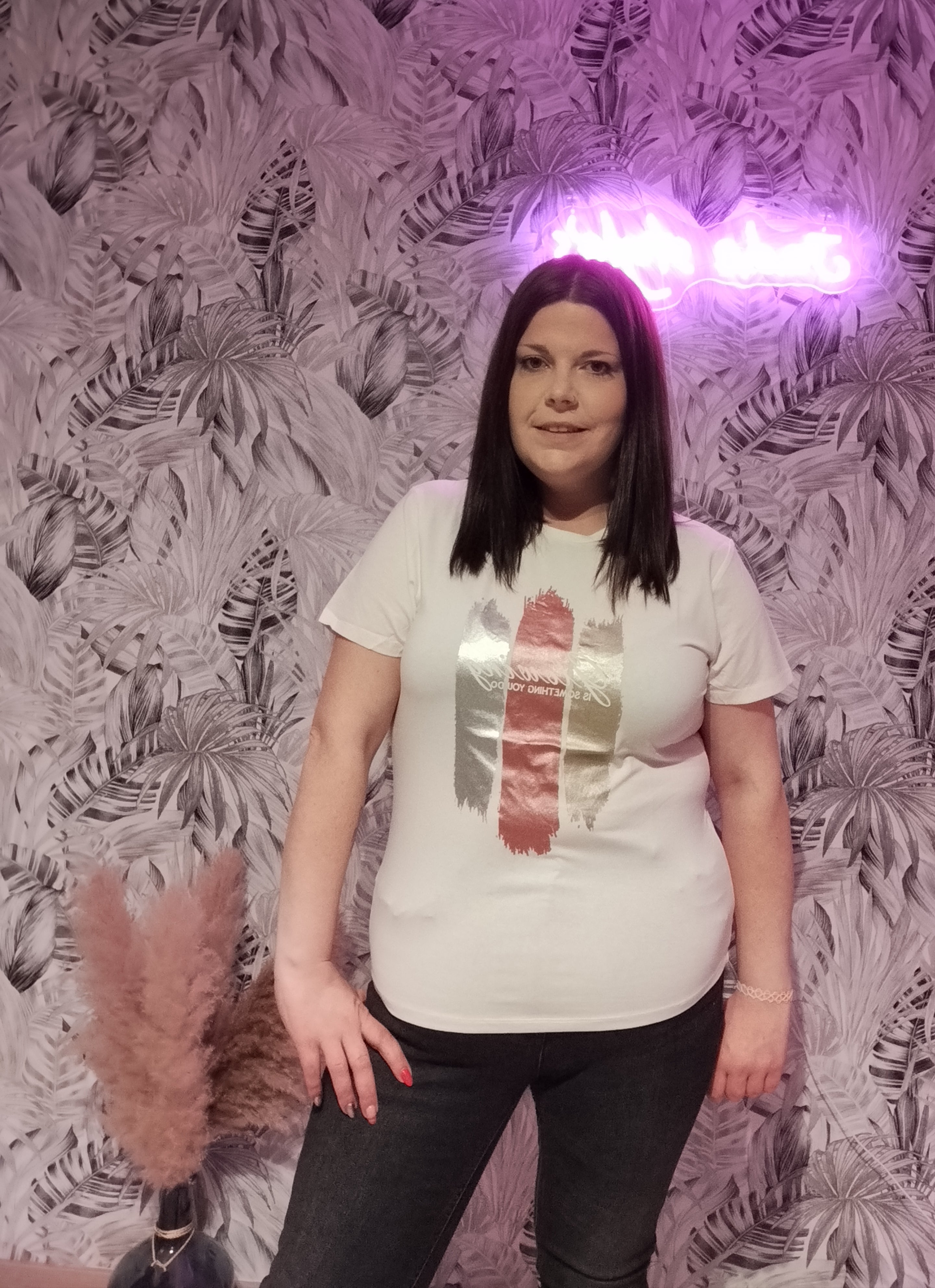 T-shirt blanc imprimé