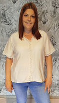 Blouse col dentelle