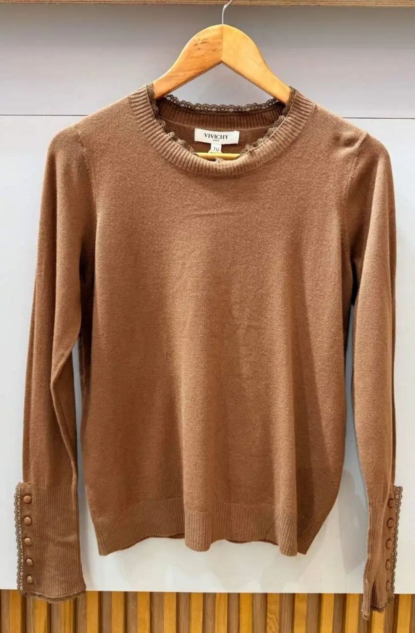 Pull beige 42-48