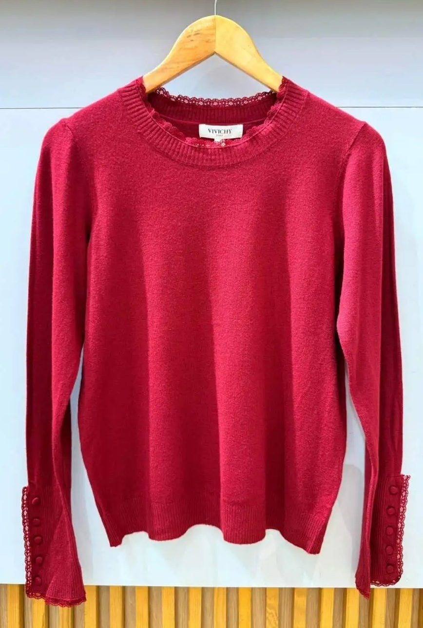 Pull rouge 42-48