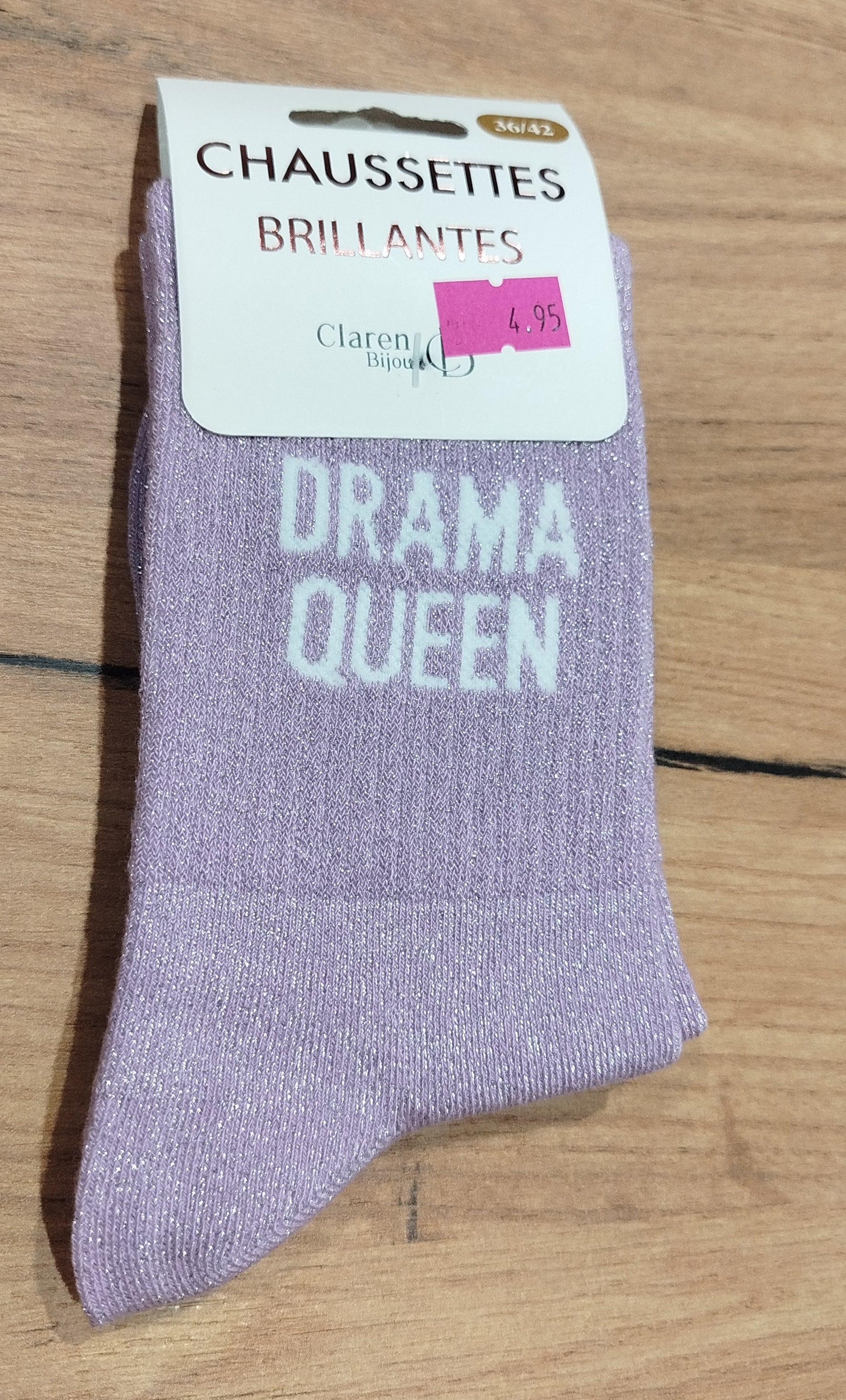 Chaussette " drama queen "