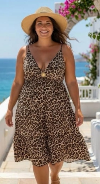 Robe avec broche soleil  réglable