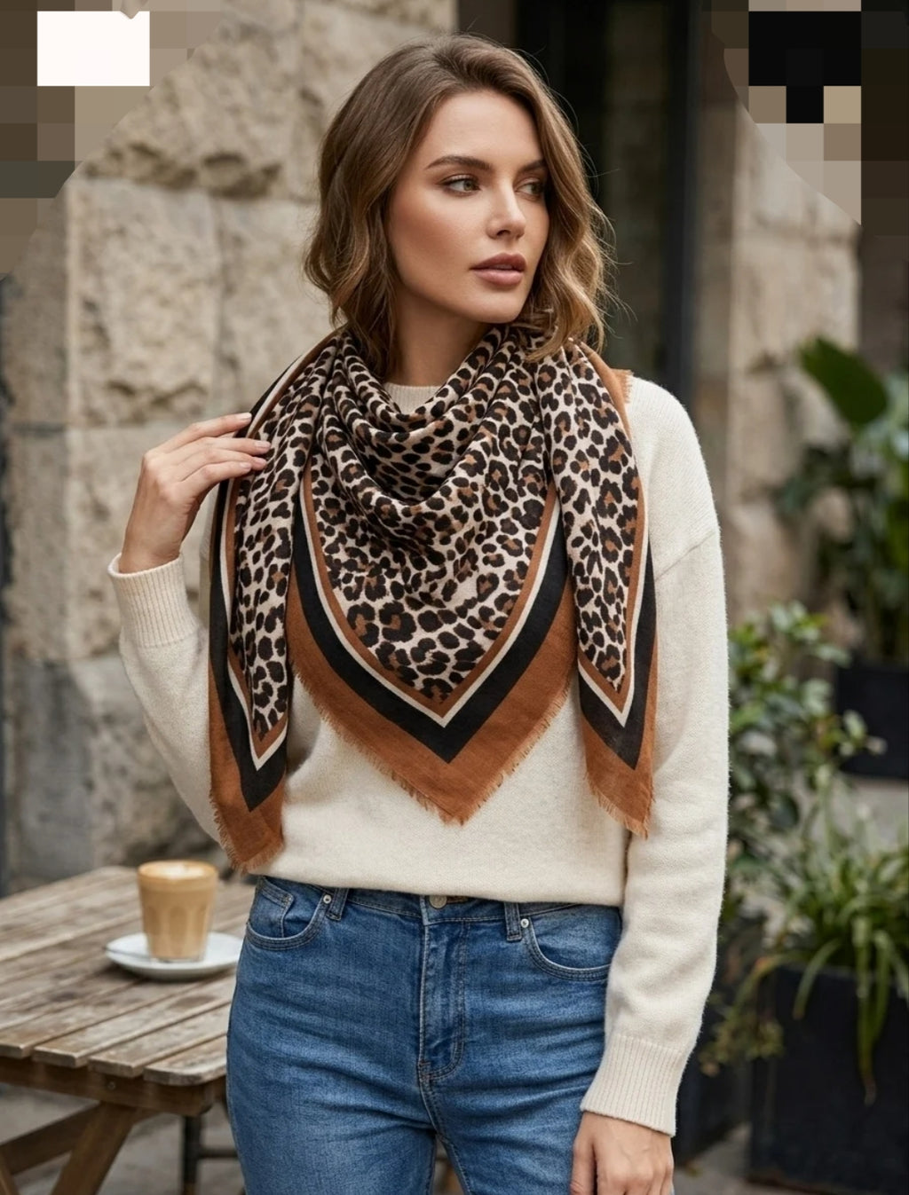 Foulard leopard